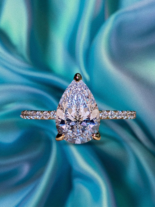 Pear Shape 3ct Ring
